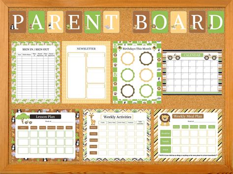 Daycare Parent Board | Preschool Parent Board | Bulletin Board Template