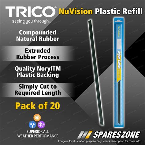 Trico Nuvision Plastic Refills For Toyota Corona Cressida Crown Hiace