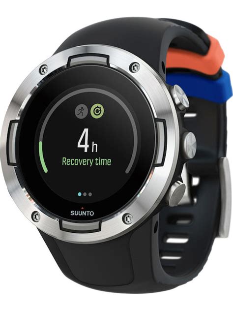 Suunto 5 Stainless Steel 46mm Αδιάβροχο Smartwatch με Παλμογράφο Black