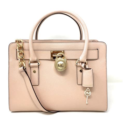 Michael Kors Large Saffiano Leather Hamilton East West Satchel Ballet