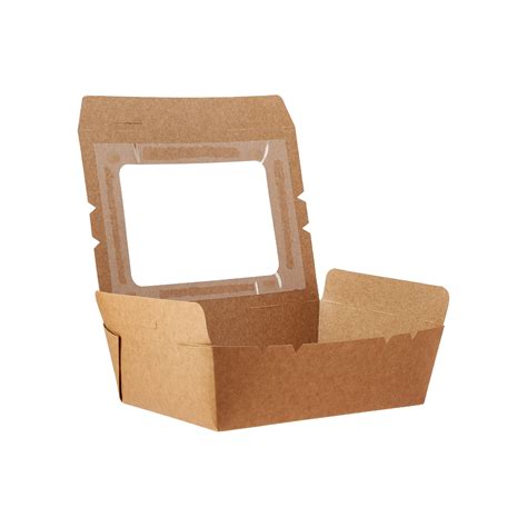 Kraft Lunch Box With Window Hotpack Oman
