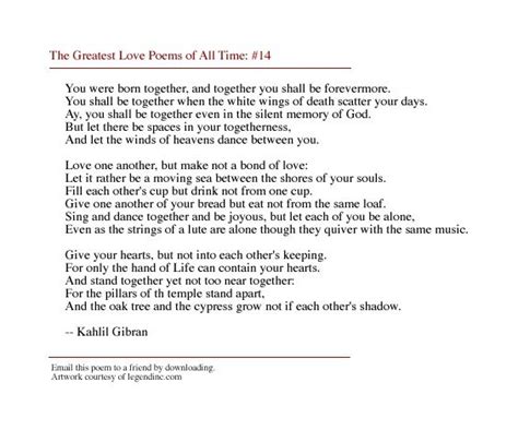 khalil jibran  greatest love poem   time