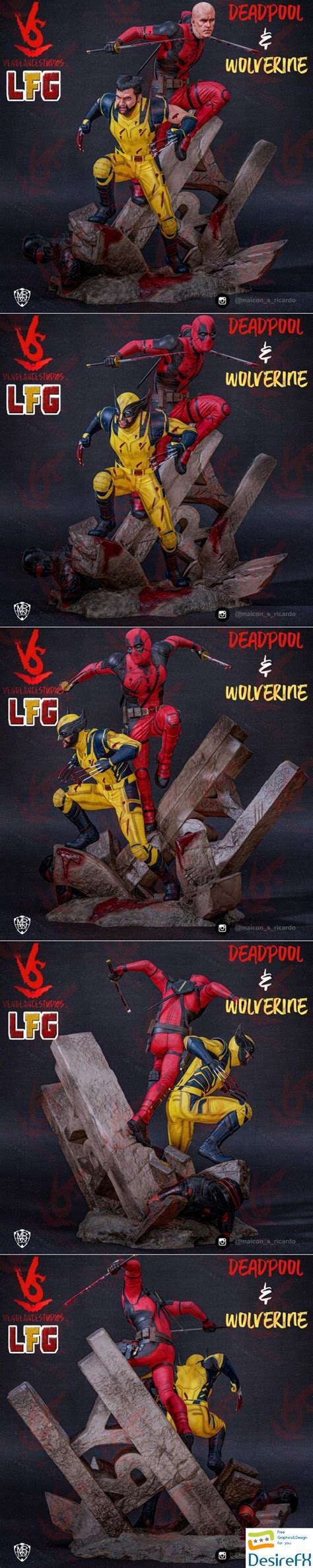 Download Vengeancestudios Deadpool And Wolverine 3d Print Desirefxcom