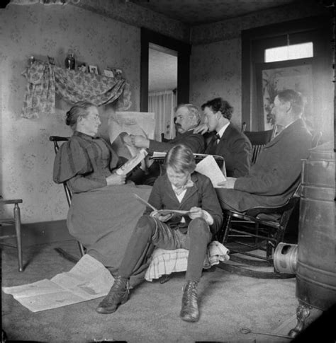 Group Of People Reading Photograph Wisconsin Historical Society