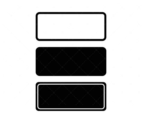 Rounded Rectangles Svg Rectangle Svg Frame Svg Square Outline Svg