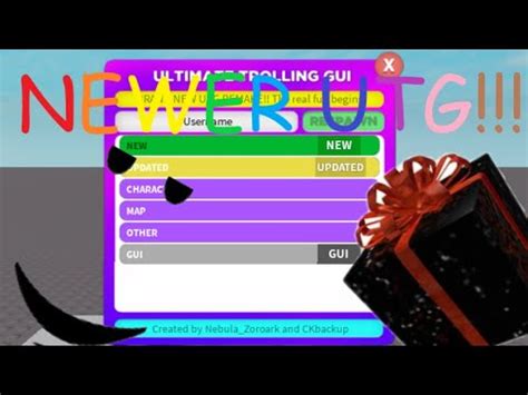 My New UTG Showcase Ultimate Trolling Gui Roblox YouTube