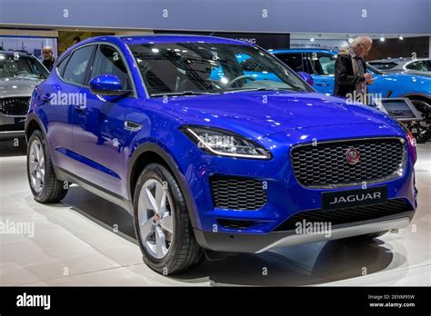 Jaguar E Pace Suv Car At The Brussels Autosalon Motor Show Belgium
