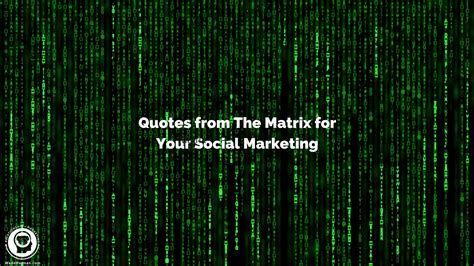 Quotes From The Matrix For Social Media Marketing