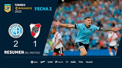 Torneobinance Fecha Resumen De Belgrano River Youtube