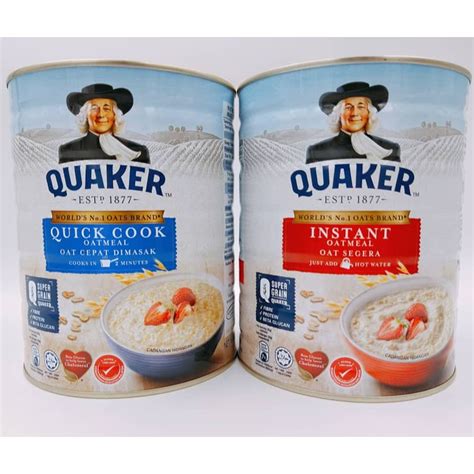 QUAKER OATMEAL TIN INSTANT QUICK COOK 800G Shopee Malaysia