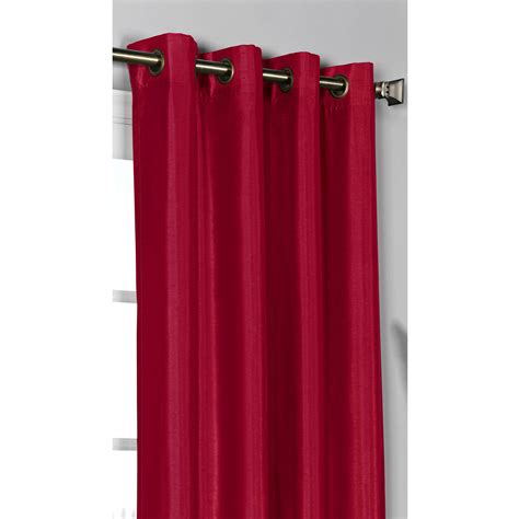 Jane Faux Silk Grommet Curtain Panels