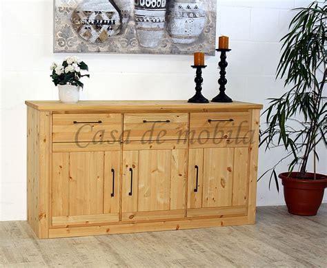 Massivholz Sideboard X X Cm Harzburg Kiefer Gelaugt Ge Lt Casa