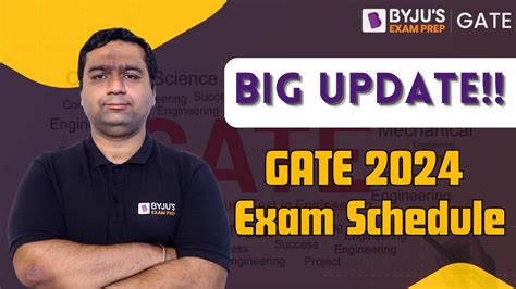 Big Update Gate Exam Schedule Released Gate New Update