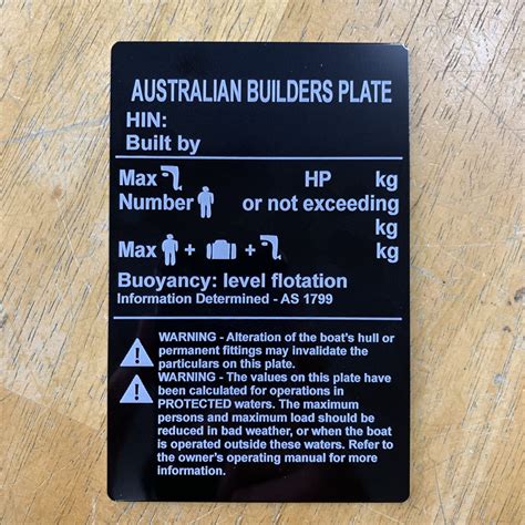 Compliance Plates Australia Engraving Specialists