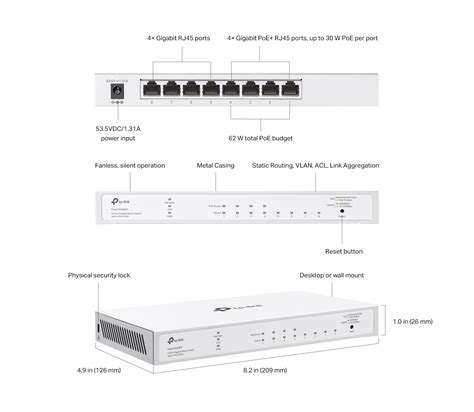 Festa Fs Gp Port Gigabit Smart Switch With Port Poe Tp Link