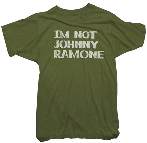 Ramones T Shirt Johnny Ramone Wearing A Ramones Tee Worn Free