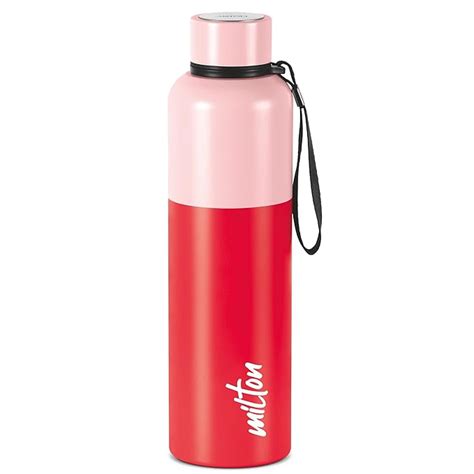 Milton Ancy 1000 Thermosteel Water Bottle 1 05 Litre Red 24 Hours