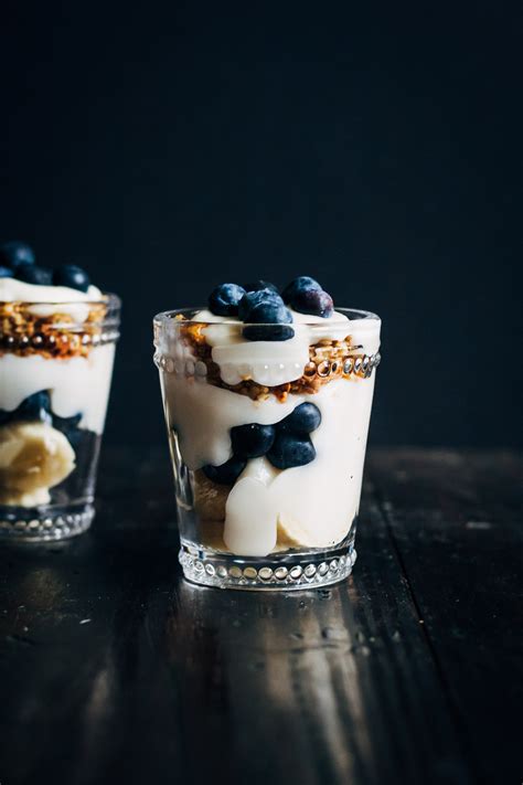 Vanilla Yogurt Parfaits W Sweet Buckwheat Crispies Well And Full