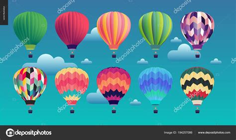 Hot Air Balloons Stock Vector By Grivina