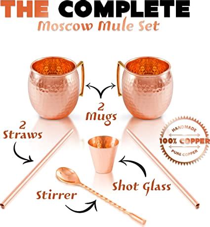 Copper Bar Moscow Mule Copper Mugs Set Of Handcrafted Gadget