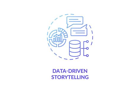 Data Driven Storytelling Concept Outline Icons ~ Creative Market