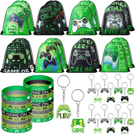 Amazon Talltalk Pcs Video Game Party Favors Bulk With Green