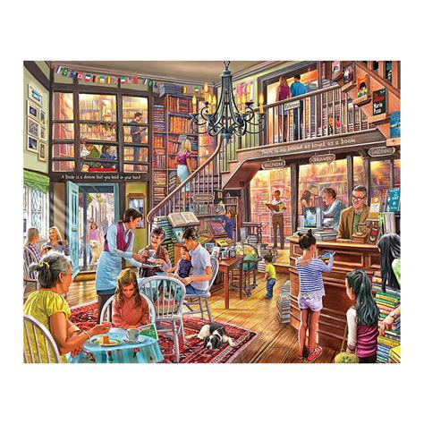 White Mountain Puzzles Local Book Store 1000 Piece Jigsaw Puzzle