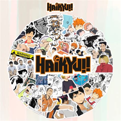 Anime Stickers Pcs Anime Haikyuu Graffiti Laminated Stickers