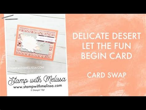 Stampin Up Delicate Desert Card Youtube