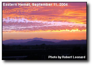 Hemet Weather Photos and Features