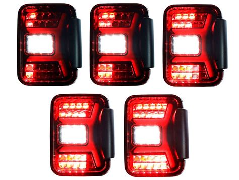 Winjet Renegade Sequential Red And Black LED Tail Lights CTRNG0669 BR