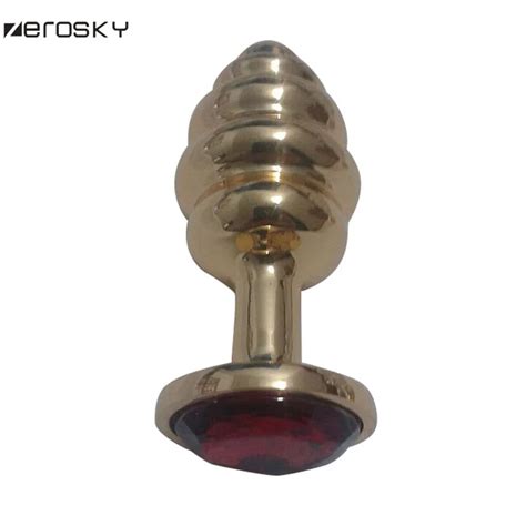 Zerosky Spiraal Plug Anale Seksspeeltje Voor Vrouwen Buttplug Titanium