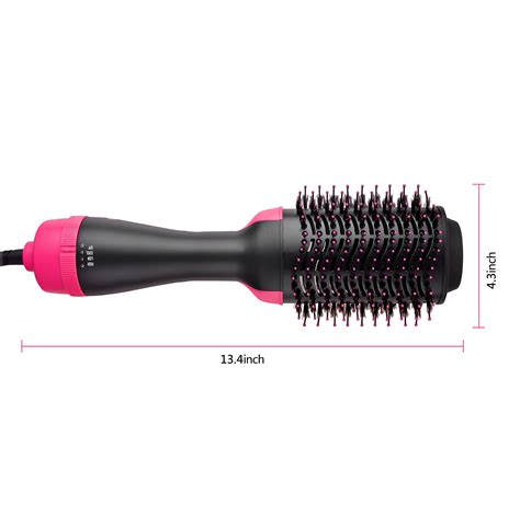 One Step Hair Dryer And Volumizer ManKami Salon Hot Air Paddle Styling Brush Negative Ion