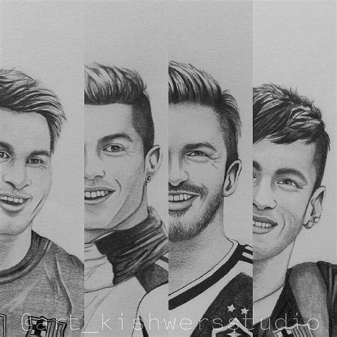 Neymar And Messi Drawings