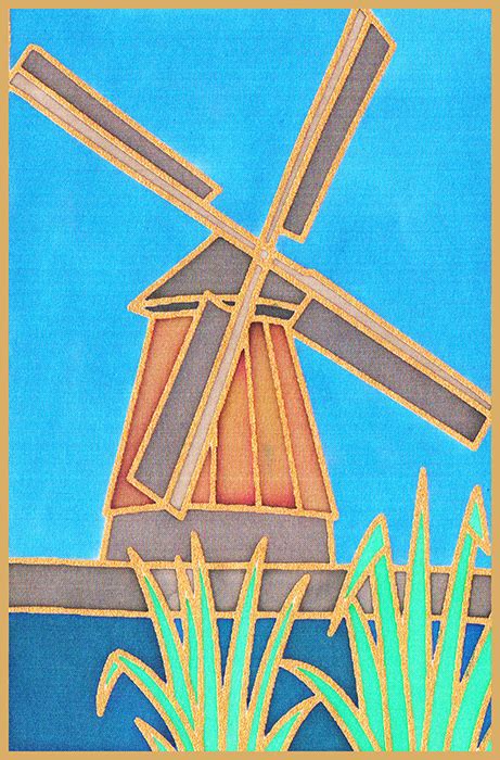 Windmill Design Card Silkcraft Co Uk