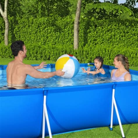 Bestway Steel Pro 118 X79 X26 Rectangular Above Ground Outdoor Swimming