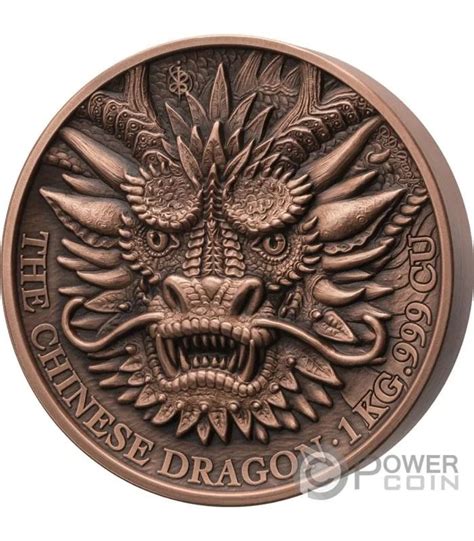 Chinese Dragon Kg Kilo Copper Coin Francs Benin Copper