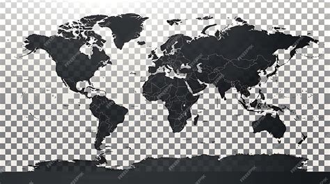 Premium Photo | A detailed world map with country borders