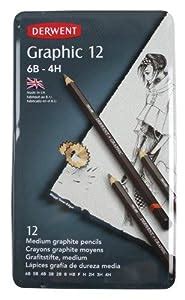 Derwent Graphic L Pices De Grafito Unidades B H En Estuche