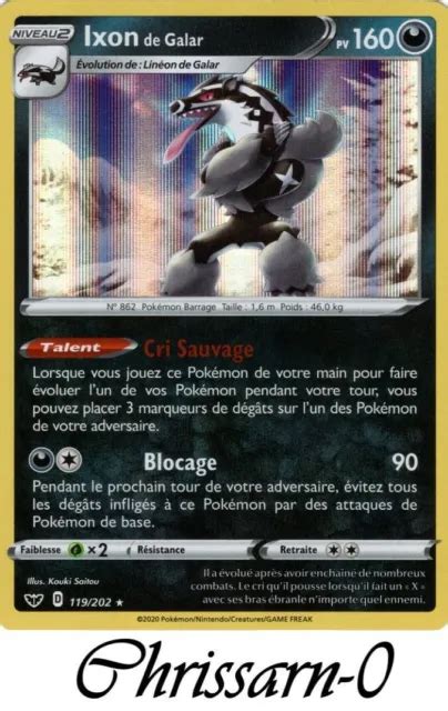 Carte Pok Mon Ixon De Galar Holo P E Et Bouclier Eb Fr