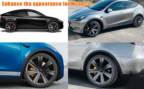 Amazon POSWIS Wheel Covers 19 Inch Hubcaps For Tesla Model Y 2019