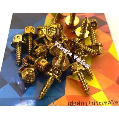 Jual Baut Body Probolt Flower Heng Gold Untuk Yamaha 1 Biji Shopee