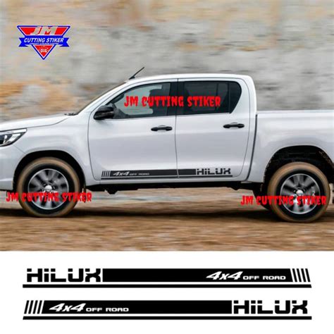 Jual Stiker Mobil Toyota Hilux Stiker Mobil Hilux X Cutting Stiker