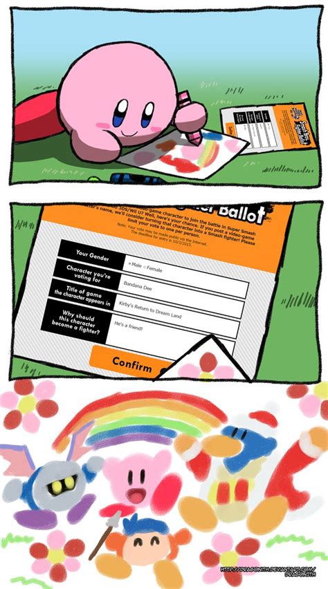 Smash Ballots - Kirby | Smash Bros. Fighter Ballot | Smash bros funny ...