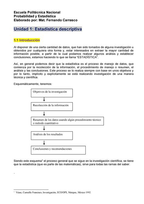 Tarea 1 Semana 1 ESCUELA POLITÉCNICA NACIONAL PROBABILIDAD Y