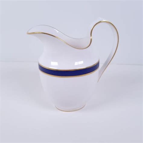 Spode Consul Cobalt 16 Oz Jug Pitcher Bone China England Blue Gold EBay