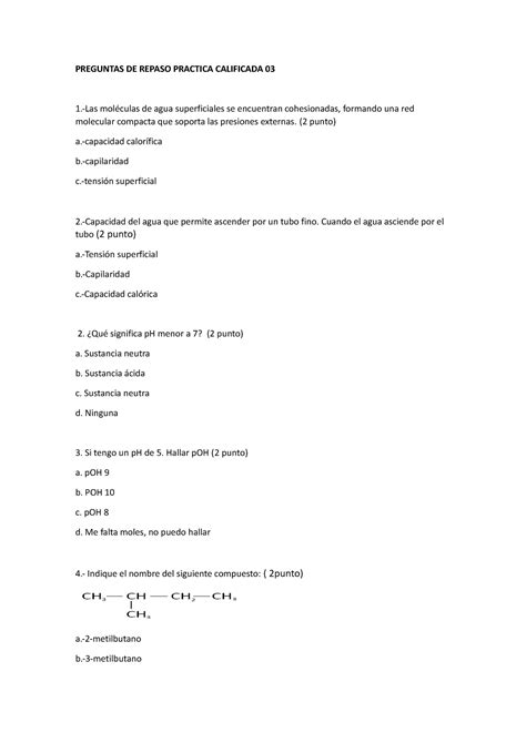 Preguntas DE Repaso Practica Calificada 3 PREGUNTAS DE REPASO