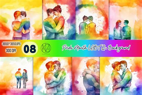 Pride Month Lgbtq Background Watercolor Graphic By Momixzaa Creative