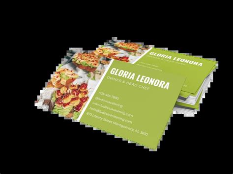 Free Catering Business Card Templates Venngage