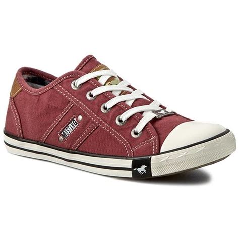 Sneakers Aus Stoff Mustang 36C0030 Dunkelrot Eschuhe De